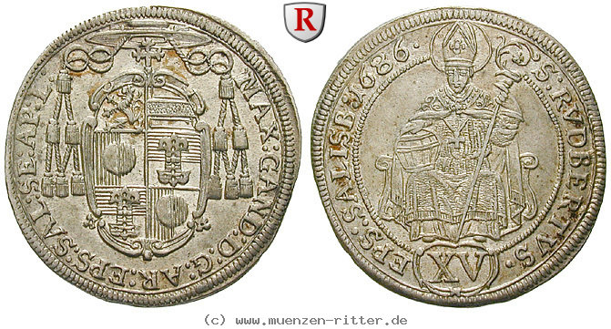 Klicken Sie auf das Bild um es auf Ihrem Rechner zu speichern salzburg-bistum-max-gandolph-von-kueenburg-15-kreuzer/51504.jpg