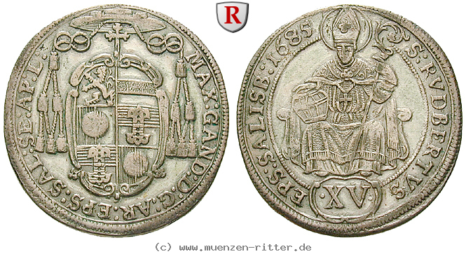 Klicken Sie auf das Bild um es auf Ihrem Rechner zu speichern salzburg-bistum-max-gandolph-von-kueenburg-15-kreuzer/54639.jpg