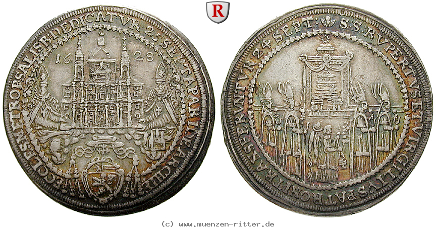 Klicken Sie auf das Bild um es auf Ihrem Rechner zu speichern salzburg-bistum-paris-von-lodron-1-2-taler/83417.jpg