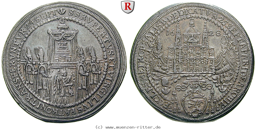 Klicken Sie auf das Bild um es auf Ihrem Rechner zu speichern salzburg-bistum-paris-von-lodron-1-2-taler/84389.jpg