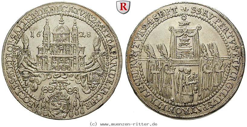 Klicken Sie auf das Bild um es auf Ihrem Rechner zu speichern salzburg-bistum-paris-von-lodron-1-2-taler/91444.jpg