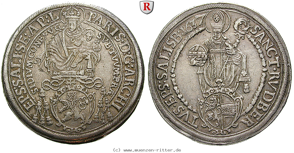 Klicken Sie auf das Bild um es auf Ihrem Rechner zu speichern salzburg-bistum-paris-von-lodron-taler/85890.jpg
