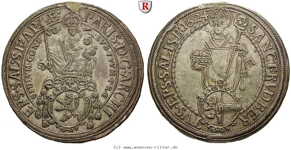 Klicken Sie auf das Bild um es auf Ihrem Rechner zu speichern salzburg-bistum-paris-von-lodron-taler/93051.jpg