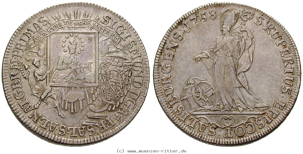 Klicken Sie auf das Bild um es auf Ihrem Rechner zu speichern salzburg-bistum-sigismund-von-schrattenbach-taler/15837.jpg