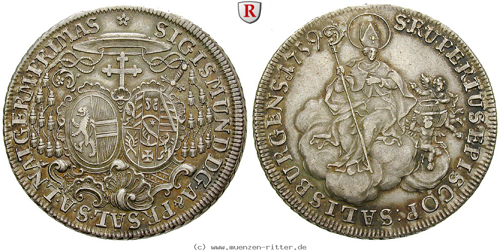 Klicken Sie auf das Bild um es auf Ihrem Rechner zu speichern salzburg-bistum-sigismund-von-schrattenbach-taler/51519.jpg