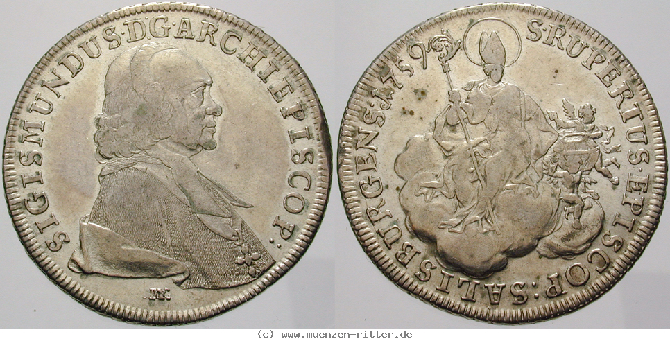 Klicken Sie auf das Bild um es auf Ihrem Rechner zu speichern salzburg-bistum-sigismund-von-schrattenbach-taler/eadt6915.jpg