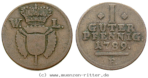 Klicken Sie auf das Bild um es auf Ihrem Rechner zu speichern schaumburg-wilhelm-ix-v-hessen-kassel-guter-pfennig/18078.jpg