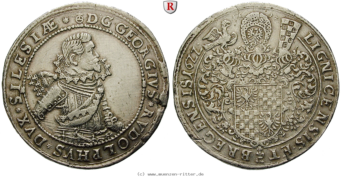Klicken Sie auf das Bild um es auf Ihrem Rechner zu speichern schlesien-georg-rudolph-von-liegnitz-doppelter-reichstaler/100751.jpg