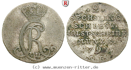 Klicken Sie auf das Bild um es auf Ihrem Rechner zu speichern schleswig-holstein-christian-vii-2-sechsling/41184.jpg