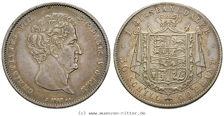 Klicken Sie auf das Bild um es auf Ihrem Rechner zu speichern schleswig-holstein-christian-viii-riksbankdaler/22592.jpg