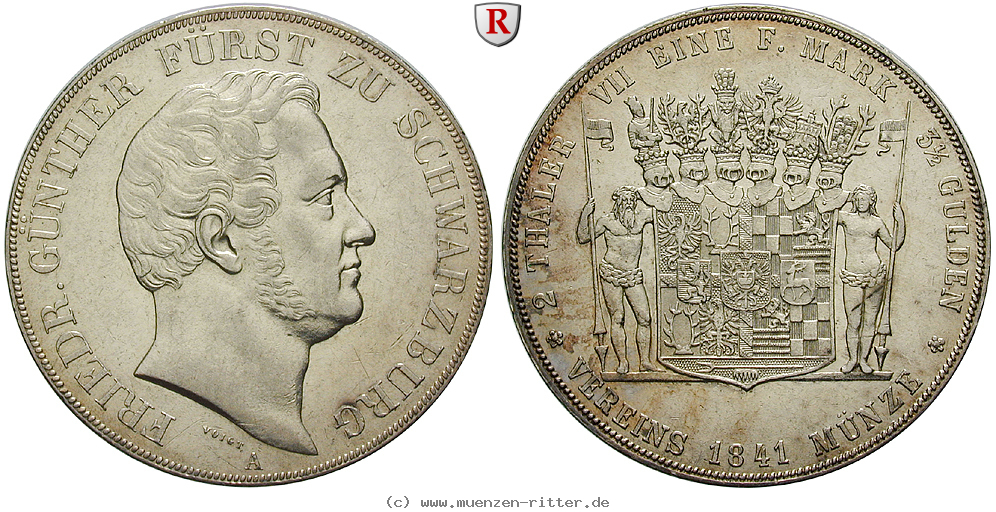 Klicken Sie auf das Bild um es auf Ihrem Rechner zu speichern schwarzburg-friedrich-guenther-vereinsdoppeltaler/88326.jpg