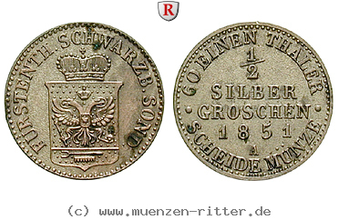 Klicken Sie auf das Bild um es auf Ihrem Rechner zu speichern schwarzburg-guenther-friedrich-carl-ii-1-2-silbergroschen/41713.jpg
