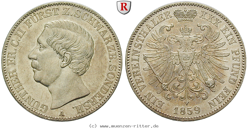 Klicken Sie auf das Bild um es auf Ihrem Rechner zu speichern schwarzburg-guenther-friedrich-carl-ii-vereinstaler/54437.jpg