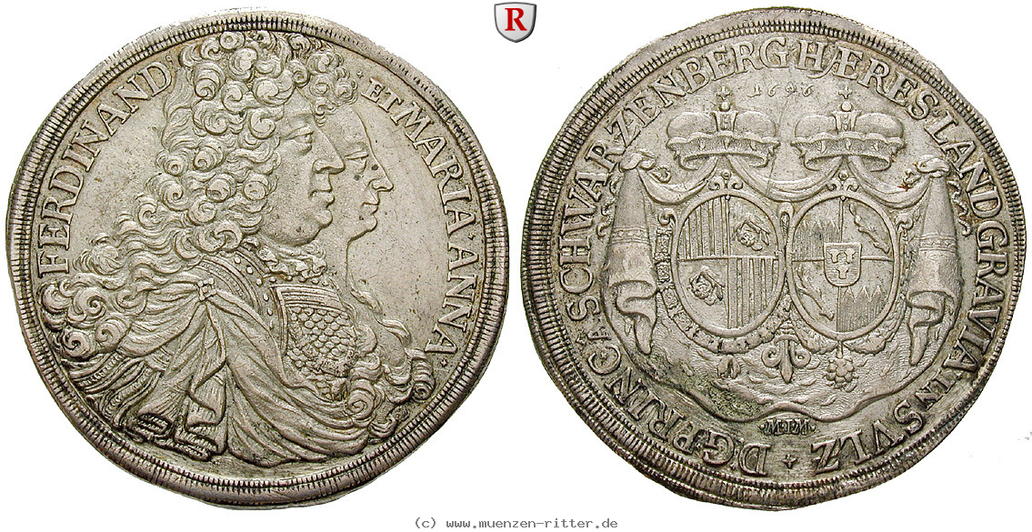 Klicken Sie auf das Bild um es auf Ihrem Rechner zu speichern schwarzenberg-fuerstentum-ferdinand-wilhelm-eusebius-taler/51557.jpg