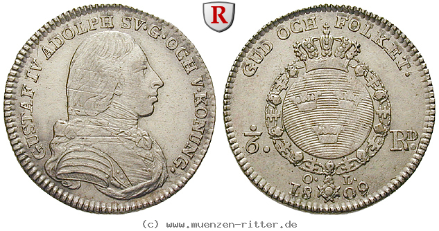 Klicken Sie auf das Bild um es auf Ihrem Rechner zu speichern schweden-gustav-iv-adolf-1-6-riksdaler/31922.jpg
