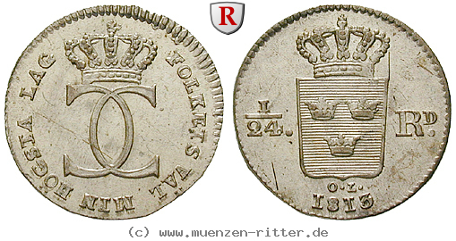Klicken Sie auf das Bild um es auf Ihrem Rechner zu speichern schweden-karl-xiv-johan-1-24-riksdaler/31923.jpg