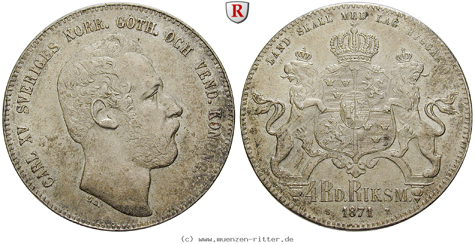 Klicken Sie auf das Bild um es auf Ihrem Rechner zu speichern schweden-karl-xv-4-riksdaler/83451.jpg