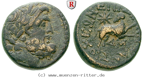 Klicken Sie auf das Bild um es auf Ihrem Rechner zu speichern seleukis-und-pieria-autonome-praegungen-bronze/64816.jpg