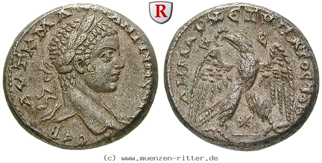 Klicken Sie auf das Bild um es auf Ihrem Rechner zu speichern seleukis-und-pieria-caracalla-tetradrachme/102445.jpg