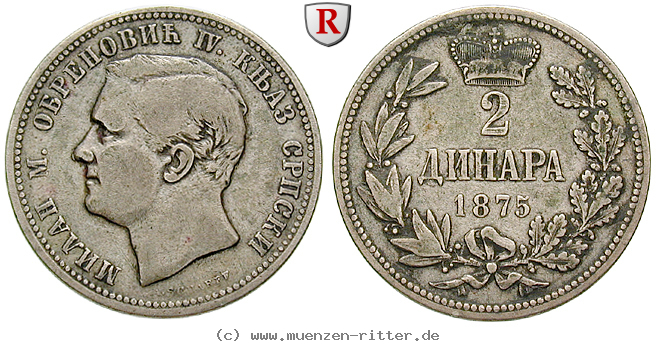 Klicken Sie auf das Bild um es auf Ihrem Rechner zu speichern serbien-milan-iv-obrenowitsch-prinz-2-dinara/74110.jpg