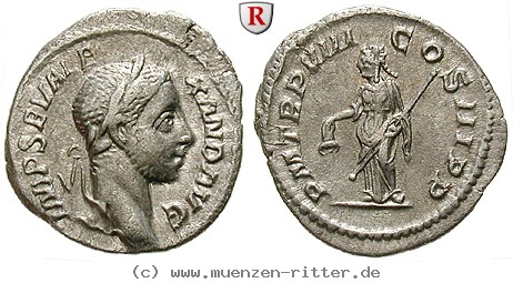 Klicken Sie auf das Bild um es auf Ihrem Rechner zu speichern severus-alexander-denar/100162.jpg
