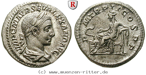 Klicken Sie auf das Bild um es auf Ihrem Rechner zu speichern severus-alexander-denar/100184.jpg
