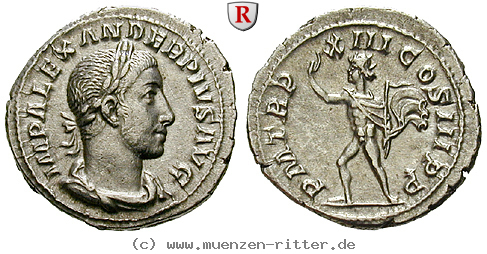 Klicken Sie auf das Bild um es auf Ihrem Rechner zu speichern severus-alexander-denar/100406.jpg