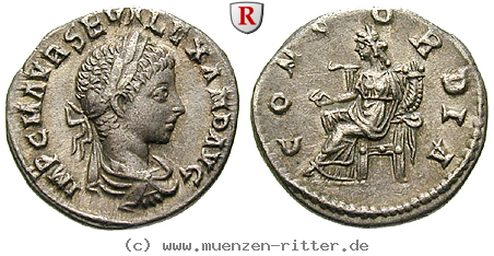 Klicken Sie auf das Bild um es auf Ihrem Rechner zu speichern severus-alexander-denar/102343.jpg