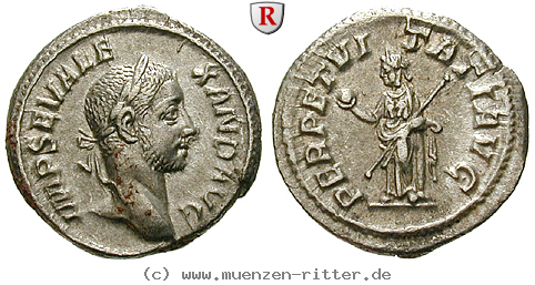 Klicken Sie auf das Bild um es auf Ihrem Rechner zu speichern severus-alexander-denar/102525.jpg