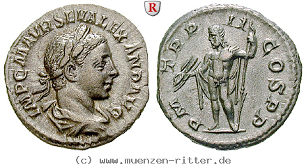 Klicken Sie auf das Bild um es auf Ihrem Rechner zu speichern severus-alexander-denar/12700.jpg