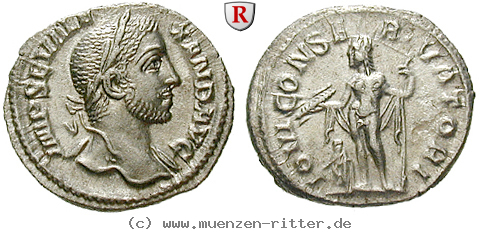 Klicken Sie auf das Bild um es auf Ihrem Rechner zu speichern severus-alexander-denar/43319.jpg