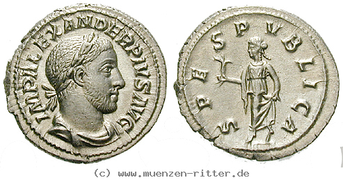 Klicken Sie auf das Bild um es auf Ihrem Rechner zu speichern severus-alexander-denar/44428.jpg