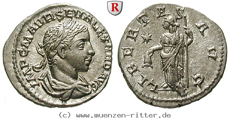 Klicken Sie auf das Bild um es auf Ihrem Rechner zu speichern severus-alexander-denar/62533.jpg