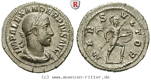 Klicken Sie auf das Bild um es auf Ihrem Rechner zu speichern severus-alexander-denar/91023.jpg