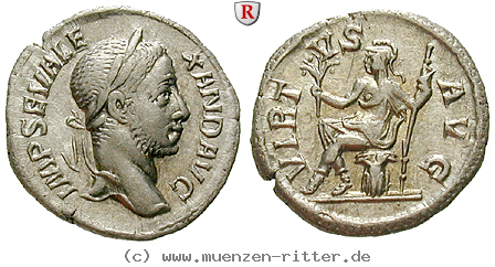 Klicken Sie auf das Bild um es auf Ihrem Rechner zu speichern severus-alexander-denar/91143.jpg