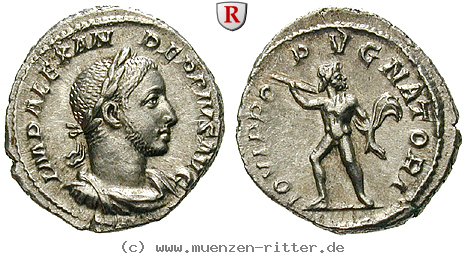 Klicken Sie auf das Bild um es auf Ihrem Rechner zu speichern severus-alexander-denar/97737.jpg