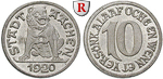 10000 Stadt Aachen, 10 Pfennig