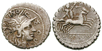 11291 L. Pomponius, Denar, serrat...