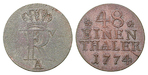 11445 Friedrich II., 1/48 Taler