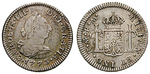 13072 Carlos III., 1/2 Real