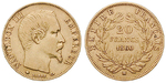 16660 Napoleon III., 20 Francs