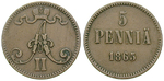 16850 Alexander II., 5 Penniä