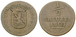 18329 Wilhelm IX., 1/2 Kreuzer