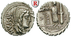 18482 A. Postumius, Denar, serrat...