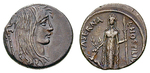 23113 L. Hostilius Saserna, Denar