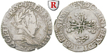 23751 Henri III., Demi-franc au c...
