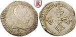23754 Henri III., Franc au col pl...