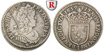 24395 Louis XIV., 1/12 Ecu