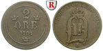 26575 Oskar II., 2 Öre