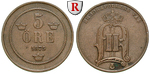 26587 Oskar II., 5 Öre